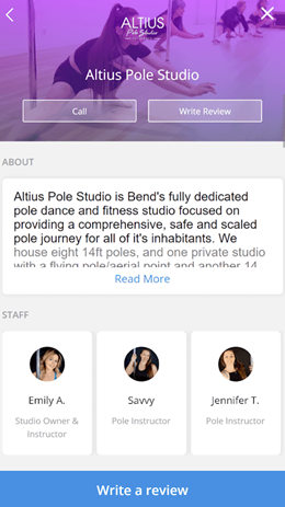 Altius Pole Studio(极致身材练功房)截图1